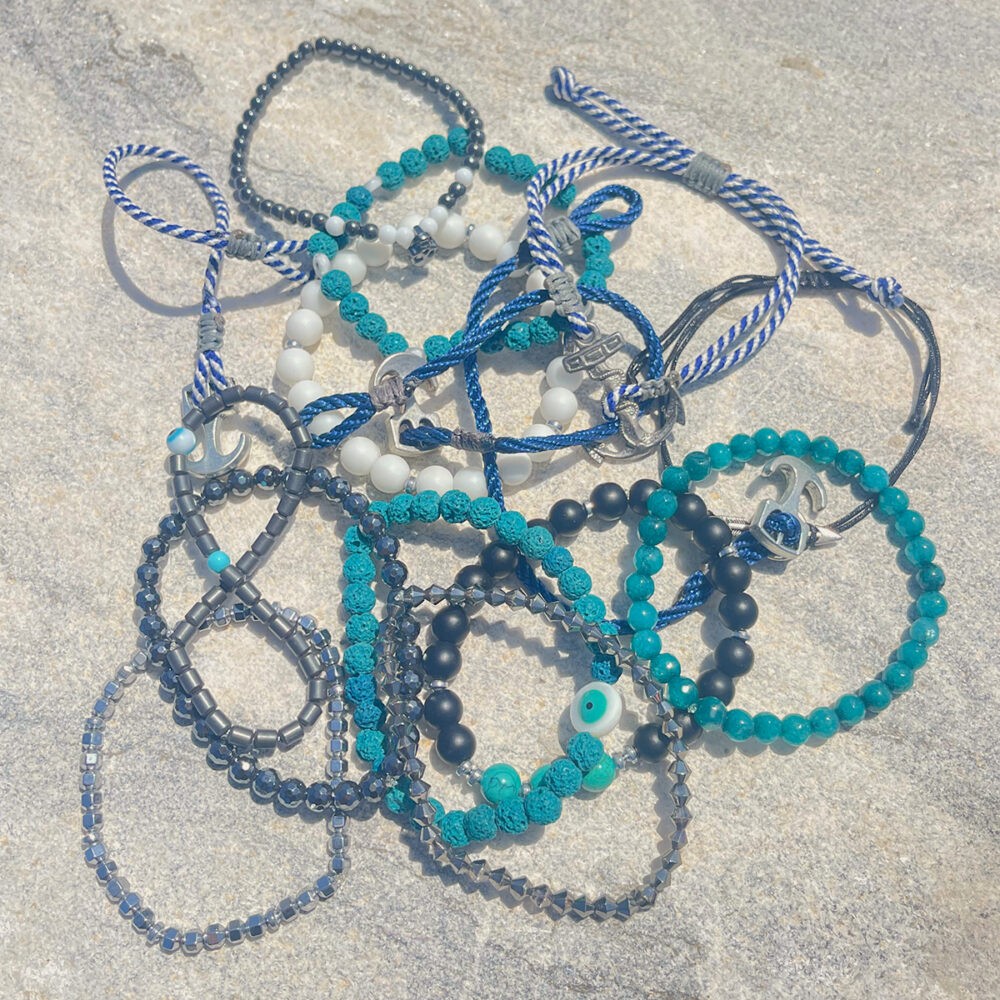 Λευκό βραχιόλι με ματάκι - Image 2